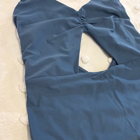 Jolyn Swimwear Ariana in Laguna | Blue One Piece Swimsuit with Cutouts - Picture 4 of 9